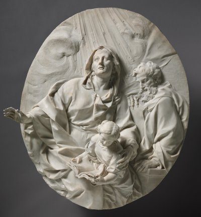 A Szűz nevelése, 1700 körül alkotó: Giuseppe Mazzuoli