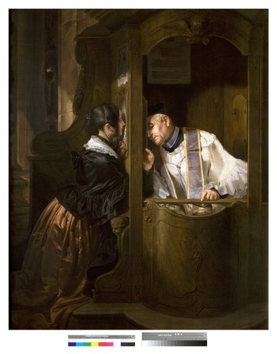 A hitvallás, 1838 alkotó: Giuseppe Molteni