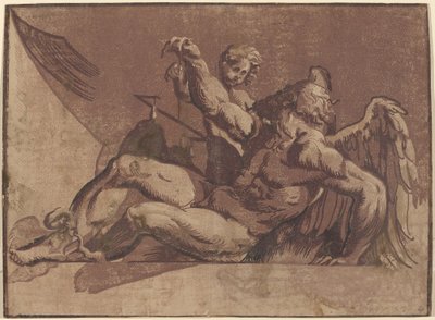 Szaturnusz alkotó: Giuseppe Nicolo Vicentino, after Giovanni Antonio Pordenone