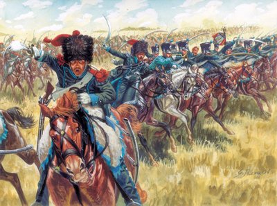 Első birodalom: 16. lovasezred a Nagy Hadseregben - Első birodalom: 16. francia könnyűlovas ezred - Illusztráció: Giuseppe Rava alkotó: Giuseppe Rava