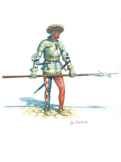 Hallebardier toszkánai alkotó: Giuseppe Rava