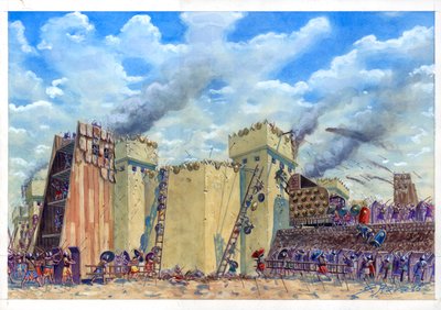 Tel Lachish ostroma alkotó: Giuseppe Rava