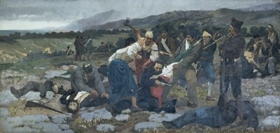 Carlo Pisacane halála alkotó: Giuseppe Sciuti