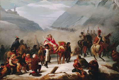 Pius pápa átkel az Alpokon alkotó: Giuseppe Sogni