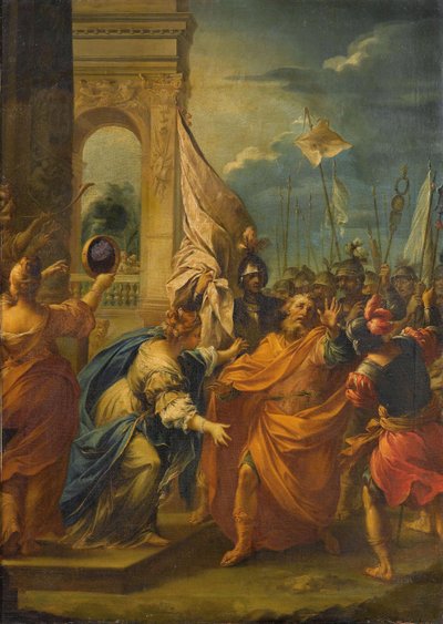 Jefte visszatérése. alkotó: Giuseppe Varotti
