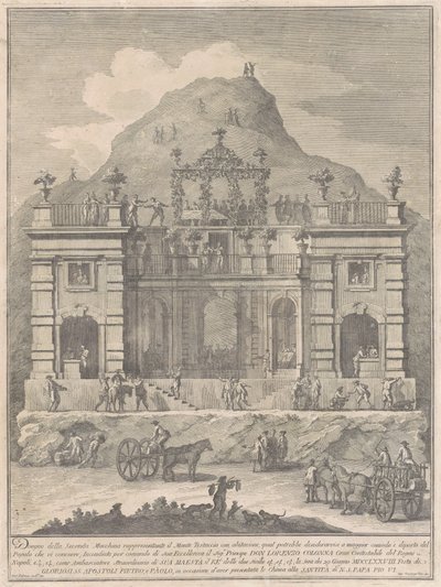 A második gép Kínában 1778: Egy lakóház Monte Testaccio közelében alkotó: Giuseppe Vasi, after Giuseppe Palazzi