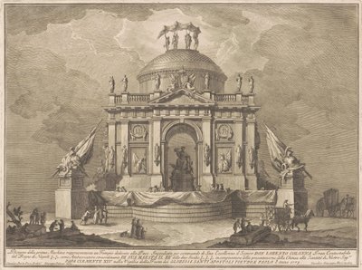 A Prima Macchina Kína számára 1773: A béke temploma alkotó: Giuseppe Vasi, after Giuseppe Palazzi, after Paolo Posi