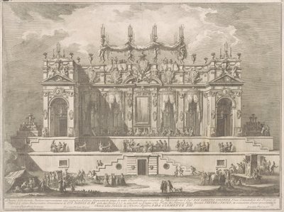 A Seconda Macchina az 1764-es Kínában: Egy csodálatos éjszakai kivilágított galéria alkotó: Giuseppe Vasi, after Giuseppe Palazzi, after Paolo Posi