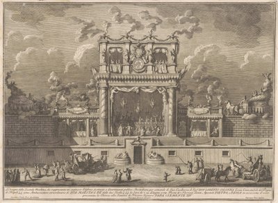Az 1769-es Seconda Macchina Kínában: A nyilvános szórakozás épülete alkotó: Giuseppe Vasi, after Giuseppe Palazzi, after Paolo Posi