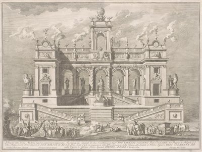 A Prima Macchina Kína számára 1764: A Capitolium épülete alkotó: Giuseppe Vasi, after Tommaso Catrani, after Paolo Posi