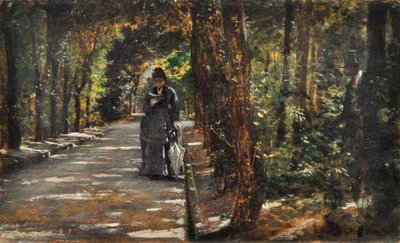 Találkozó a portici erdőben alkotó: Giuseppe or Joseph de Nittis