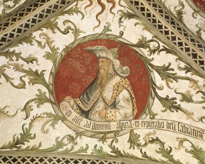 Mikeás próféta, a Loggia d "Angyali üdvözletből, 1451 alkotó: Giusto dAllamagna