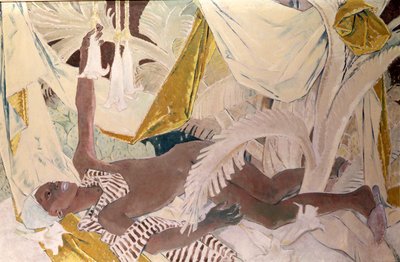 Henry Thomas, Philpots jamaicai szolga, fekvő helyzetben alkotó: Glyn Warren Philpot