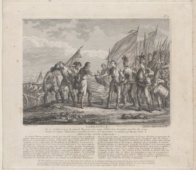 Sarratoga [sic] 1777. október 17., kb. 1777. alkotó: Godefroy