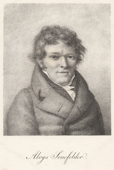 Aloys Senefelder alkotó: Godefroy Engelmann
