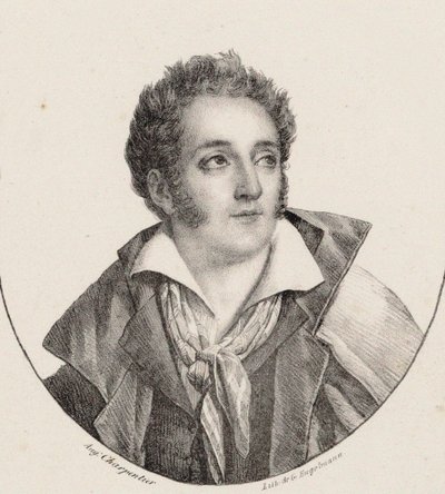 François Charles Mansui zeneszerző portréja 1785-1847. alkotó: Godefroy Engelmann