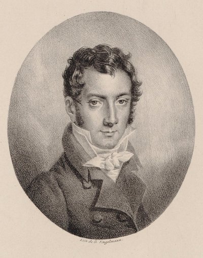 Josef Mayseder hegedűművész és zeneszerző portréja 1789-1863. alkotó: Godefroy Engelmann