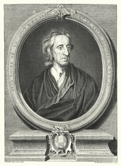 John Locke, angol filozófus (metszet) alkotó: Godfrey (after) Kneller