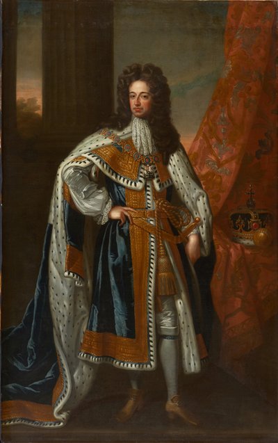 III. Vilmos király állami portréja (olaj, vászon) alkotó: Godfrey (studio of) Kneller