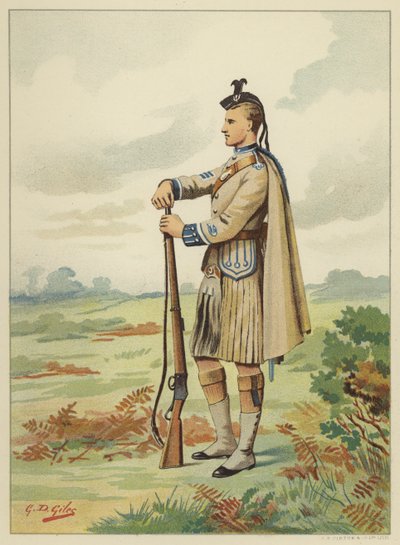 A londoni skót önkéntesek, 1. önkéntes zászlóalj lövészdandár, 7. Middlesex alkotó: Godfrey Douglas Giles