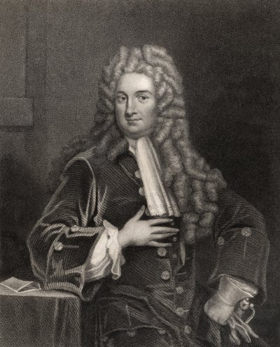 John Radcliffe, H. Cook metszete, a „The National Portrait Gallery, Volume I” (1820 körüli kiadás) alkotó: Godfrey Kneller