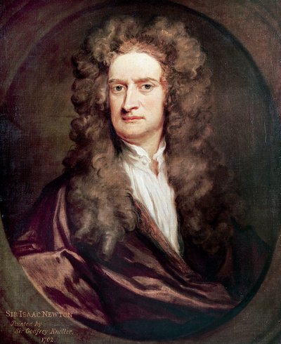 Isaac Newton (1642-1727) angol matematikus, fizikus és csillagász portréja, Godfrey Kneller (1646-1723) festménye alkotó: Godfrey Kneller