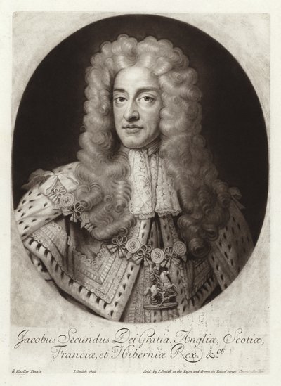 II. Jakab angol és ír király portréja alkotó: Godfrey Kneller