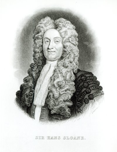 Sir Hans Sloane (1660-1753) William Home Lizars (1788-1859) által metszett Sloane emlékiratához a Jardine
