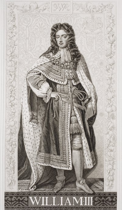III. Vilmos (1650-1702) Az angol és skót történelem illusztrációiból, II. kötet alkotó: Godfrey Kneller