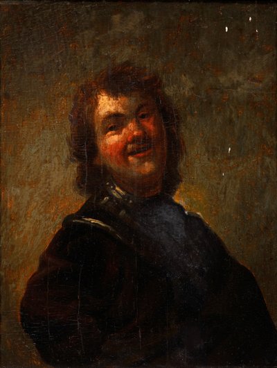Rembrandt nevetve, 1658 alkotó: Godfried Cornelisz Schalcken