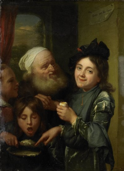 "Mindenki a maga kedve szerint" alkotó: Godfried Schalcken
