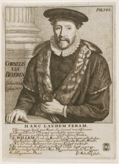 Cornelis Beveren, Dordrecht polgármesterének portréja alkotó: Godfried Schalcken