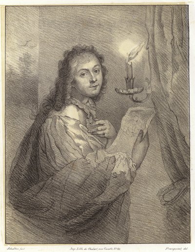 Nő gyertyával alkotó: Godfried after Schalken or Schalcken