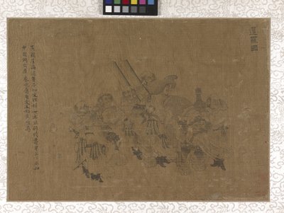 Tribute Bearers (tinta selyemen) alkotó: Gonglin Li