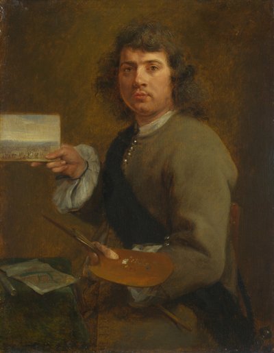 Robert van den Hoecke látványportréja 1622-1688. Az öt érzék sorozatból, 1661 előtt. alkotó: Gonzales Coques