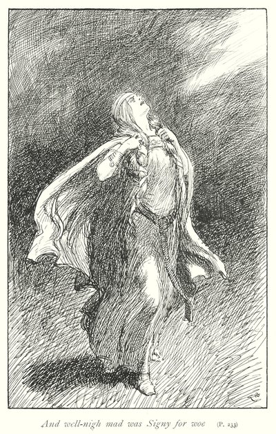 És Signy majdnem megőrült a bánatért (litó) alkotó: Gordon Frederick (after) Browne