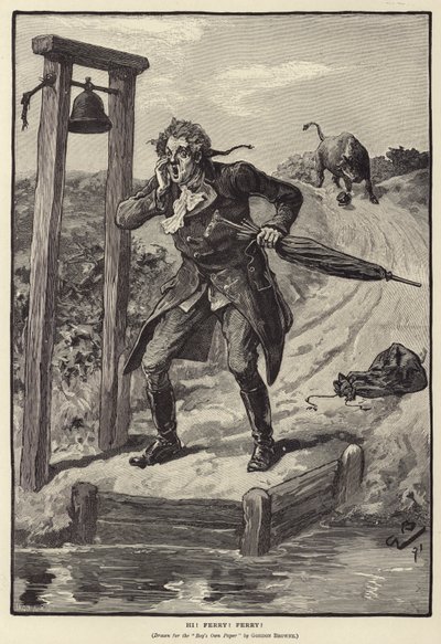 Szia! Komp! Komp! (metszés) alkotó: Gordon Frederick (after) Browne