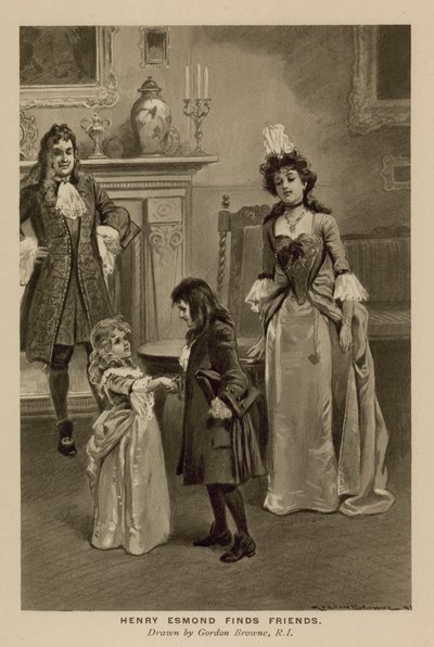Illusztráció Thackeray Henry Esmond történetéhez (litho) alkotó: Gordon Frederick (after) Browne
