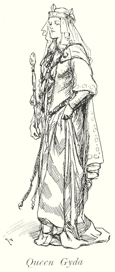 Gyda királynő (litográfia) alkotó: Gordon Frederick (after) Browne