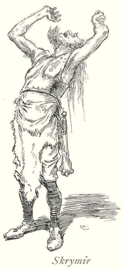 Skrymir (litográfia) alkotó: Gordon Frederick (after) Browne