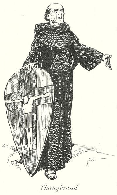 Thangbrand (litográfia) alkotó: Gordon Frederick (after) Browne