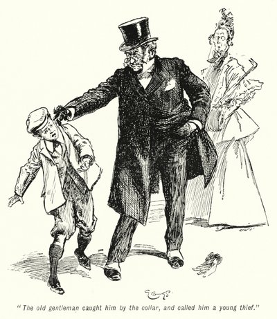 Illusztráció: A kincskeresők története, E Nesbit (litho) alkotó: Gordon Frederick Browne
