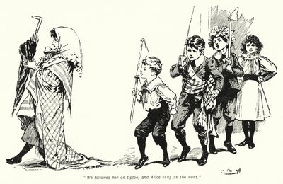Illusztráció: A kincskeresők története, E Nesbit (litho) alkotó: Gordon Frederick Browne