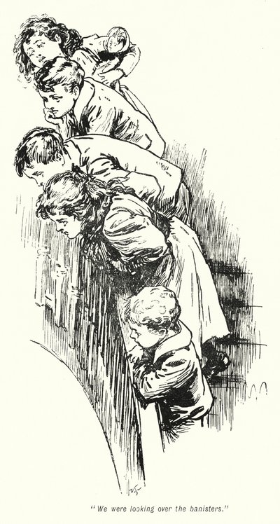 Illusztráció: A kincskeresők története, E Nesbit (litho) alkotó: Gordon Frederick Browne