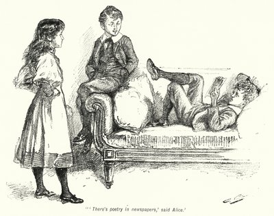 Illusztráció: A kincskeresők története, E Nesbit (litho) alkotó: Gordon Frederick Browne