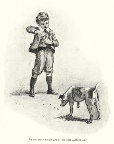 Illusztráció: A kincskeresők története, E Nesbit (litho) alkotó: Gordon Frederick Browne