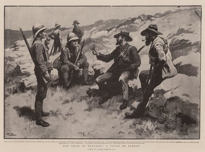 Mafeking ostroma, fegyverszünet vasárnap alkotó: Gordon Frederick Browne