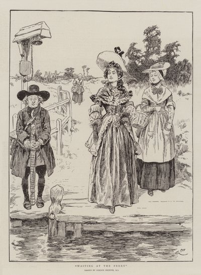 Várakozás a kompon alkotó: Gordon Frederick Browne