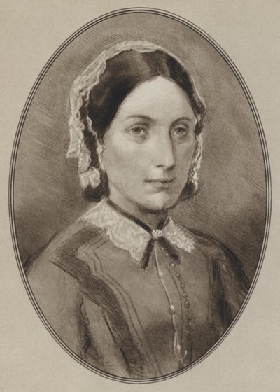 Florence Nightingale (litho) alkotó: Gordon Ross