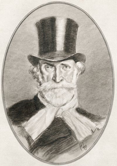 Giuseppe Fortunino Francesco Verdi, a Nagy zeneszerzők élő életrajzaiból alkotó: Gordon Ross